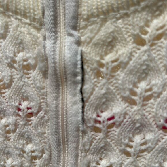 Vintage crochet dress long sleeve fitted size large. - Picture 10 of 10